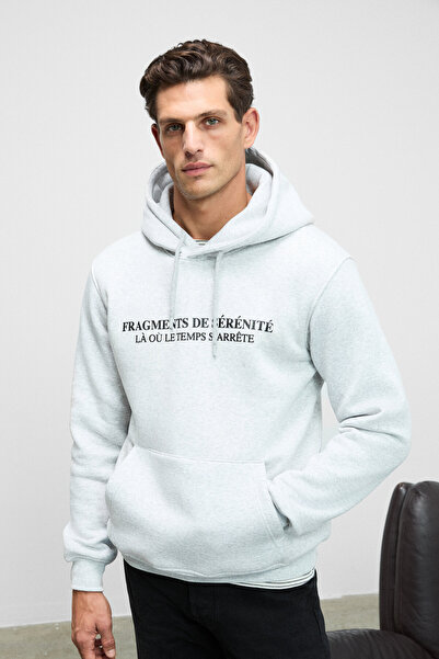 GRIMELANGE Ανδρικό φούτερ CORNELIUS με τσέπες καγκουρό στο μπροστινό μέρος κα...