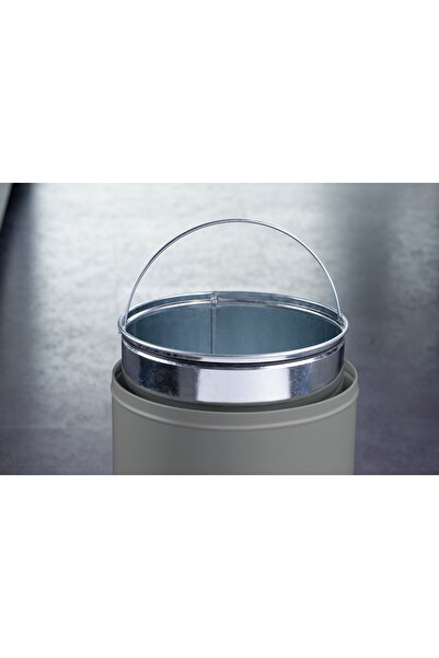 FACKELMANN Trash can, BERLIN, 40L, stainless steel folding lid, for commercial spaces
