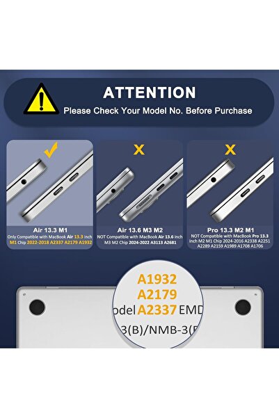 Generic MOSISO Compatible MacBook Air 13-inch Watercolor Marble Hard Case & Sleeve - Green