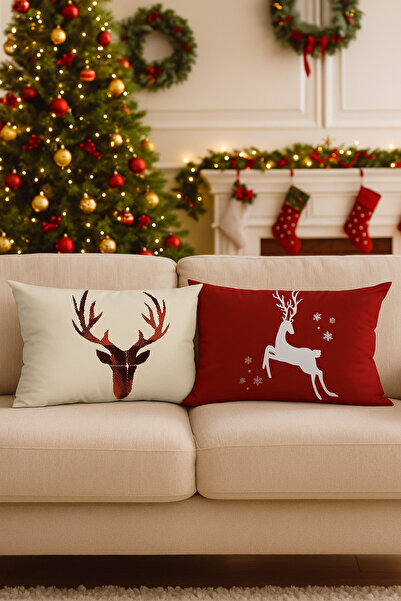 Waldern Χριστουγεννιάτικο Διακοσμητικό Μαξιλάρι 45x45cm Διακοσμητικό Χριστουγεννιάτικο Στολίδι 1 Τεμάχιο Μίγμα