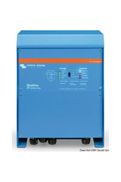 TNG Outdoor Victron Quattro Combo System 24/5000/120, 5000VA Inverter, 230V, 120A Battery Charger, 2 AC Inputs