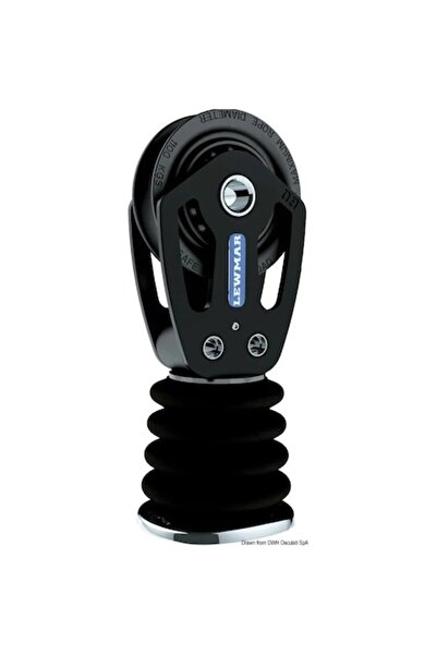 TNG Outdoor Bloc simplu Lewmar cu suport, 72 mm, sarcină maximă 2000 kg, pentru frânghii de până la 14 mm