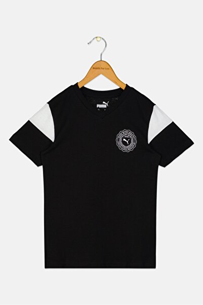 Puma Kids Boy Sportswear Fit Short Sleeve Outdoor T-Shirt, Black