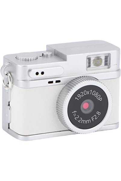 Bewinner Mini Keychain Digital Camera 1080P 2MP with 0.96in Color Display (White)