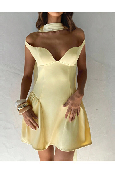 Sheya mini dress, yellow