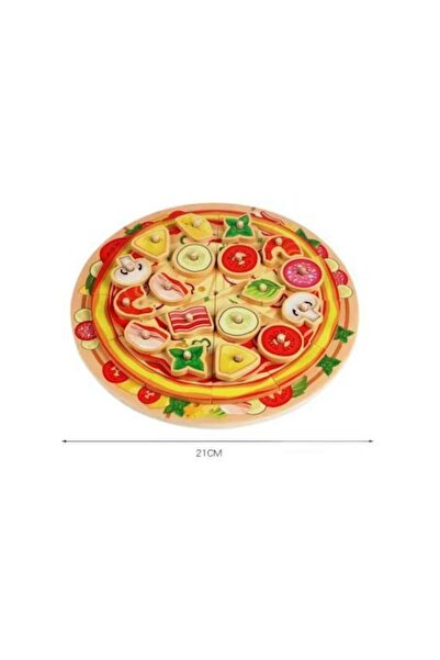 OEM Montessori Wooden Pizza Toy for Children — Educational Set with Slices, Toppings, Tray & Accessori