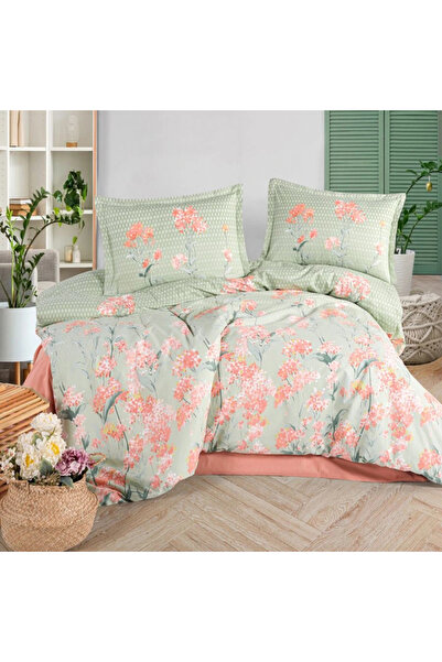 Clasy Ranforce 100% Cotton Single Duvet Cover Nivora V1 Powder