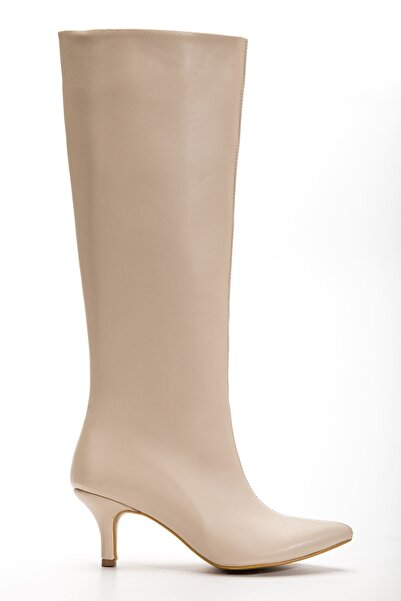 Budi Syt-2025 Beige Skin Casual Women's Boots