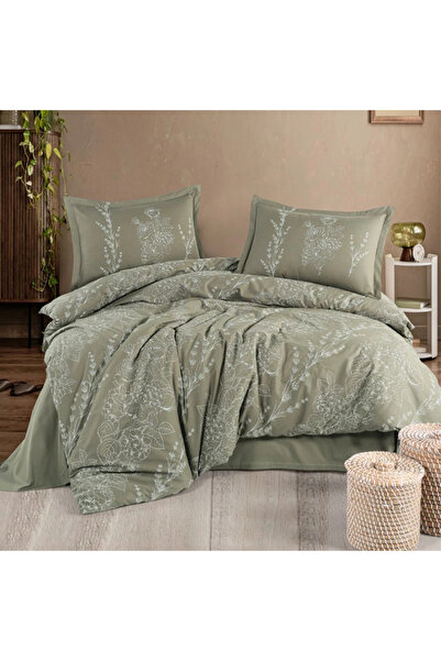 Clasy غطاء لحاف فردي من القطن بنسبة 100% من رانفورس، فينيا V1، أخضر