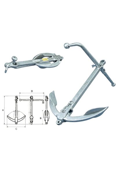 GFN Ancoră Admiral, 25 kg, ancoră pentru bărci, diametru 16 mm