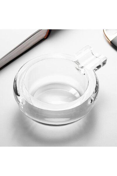 The Bros Cigar Ashtray Glass Circular Large Mouth - Transparent