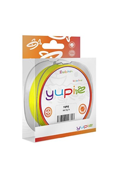 DELPHİN Fir de pescuit monofilament YUPIE, galben fluorescent, 0,20–0,25 mm