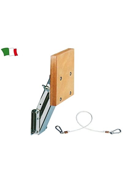 GFN Suport pliabil pentru motoare de până la 6 CP, oțel inoxidabil, placă de lemn marin lăcuită