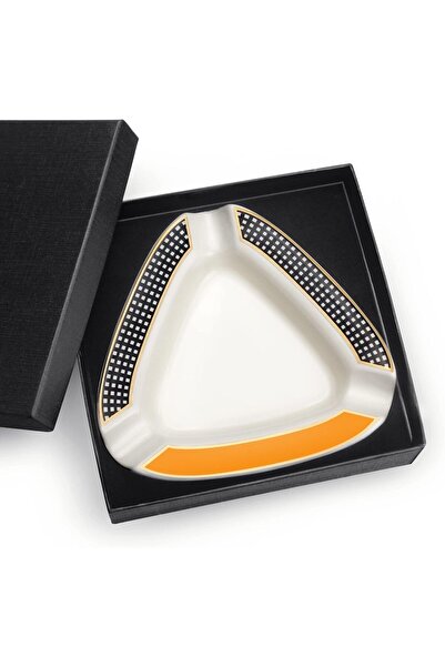 The Bros Cigar Ashtray Triangle - Large Rest for Outdoor/Indoor (White)