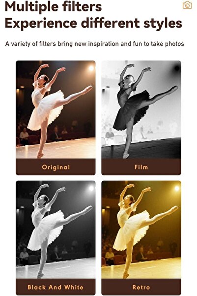 Bewinner Mini Keychain Digital Camera 1080P 2MP with 0.96in Color Display (White)