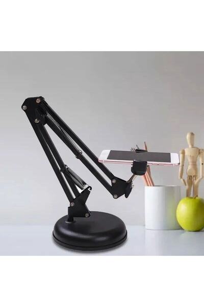 gunkes Masa Üstü Telefon Standı 360' Dönebilen Başlık Esnek Kol Universal Kat...