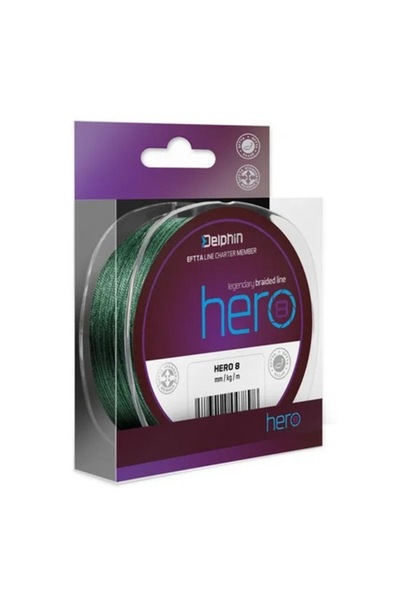DELPHİN HERO 8 Braided Fishing Line, Green, 300 m, 0.40 mm