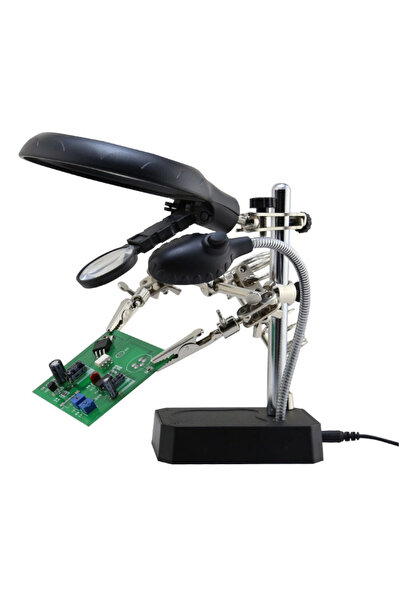 OEM Set Lupa Andowl Q GJ5 Cleme pentru maini ajutatoare cu LED