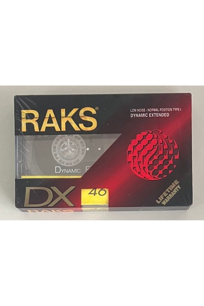 Raks DX 46 Boş Kaset (Jelatininde Sıfır Orijinal Dönem Baskı Kaset)