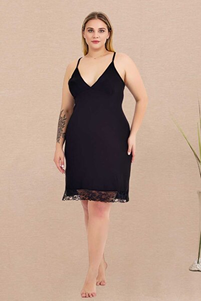 tarzımsüper Plus Size Dressing Gown Nightgown Set Cotton Strap Knitted Fabric Stylish Nightgown Set