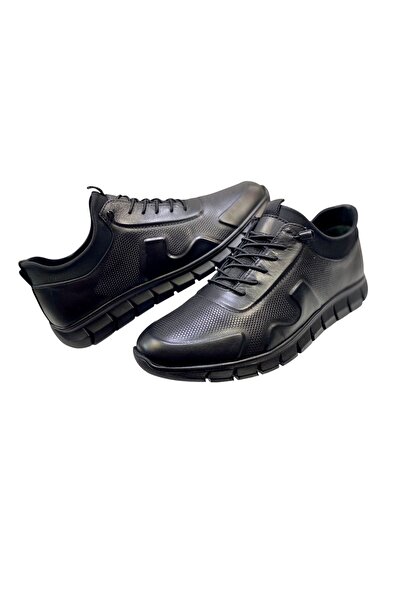 SULA Men's Mocassins with Rubber Laces, Leather on the Inside and Outside, Rubber Sole, Casual