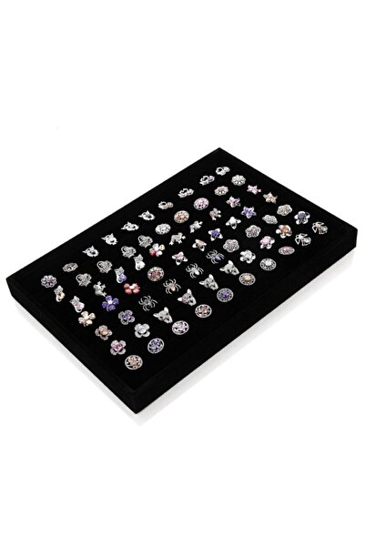 ÇUKUROVA ÜTÜ 100'lü PIERCING STAND, 3 Mm Siyah Ahşap Tabla Kırmızı, Siyah, La...