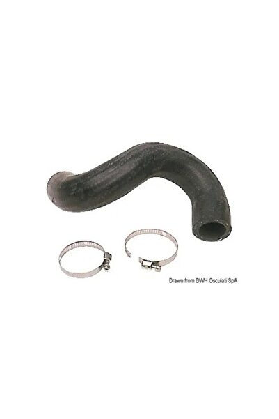 OSCULATI Admisie de apă cu cot dublu din cauciuc pentru unități de propulsie ...