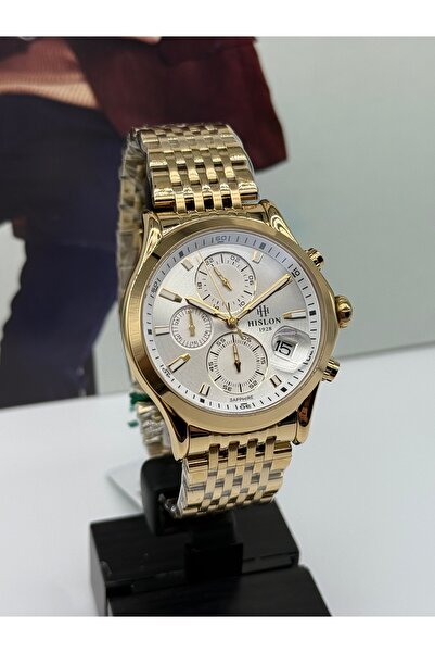 Hislon Gold Men's Watch 5 Atm Waterproof Sapphire Crystal 3 Years Warranty