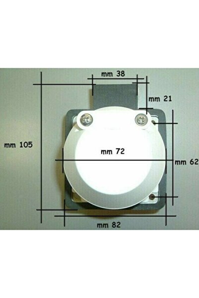 OSCULATI Watertight socket SS IP56 30A 220V, Brass, Silver