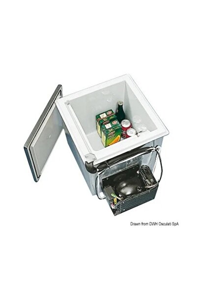 OSCULATI Isotherm BI92 Refrigerator-Freezer, 95 liters, Secop Compressor 12/24V, Stainless Steel