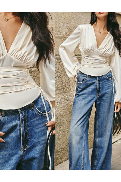 Sheya Shein shirt, cream