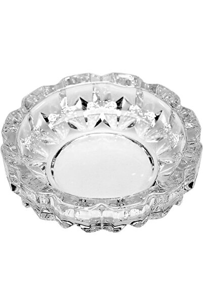 Generic NOG Crystal Clear Glass Ashtray (4.6 Inch Diameter)