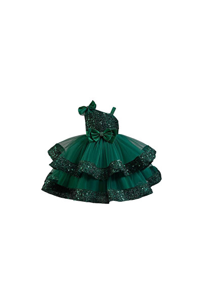 One Derya Rochie eleganta de petrecere pentru fete , aplicatii stralucitoare ...