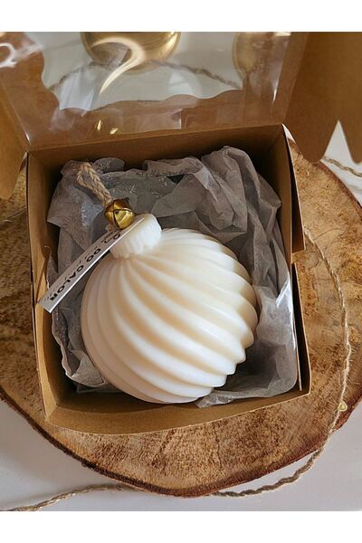 Handmade Decorative Christmas scented soy wax candle - Globe