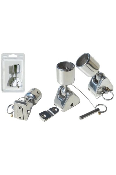 GFN Bază articulată și detașabilă din oțel inoxidabil pentru parasolare, cu e...