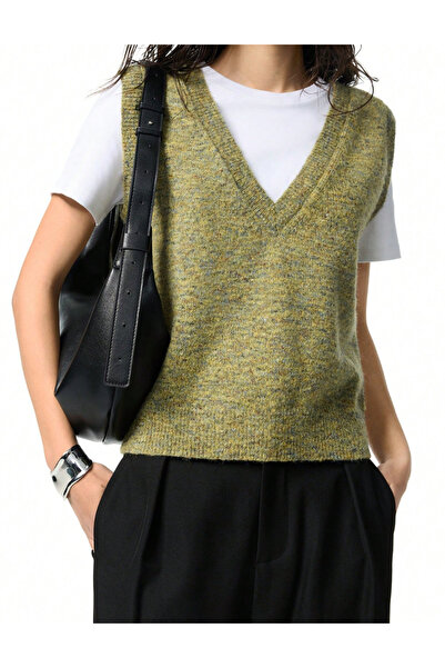 Sheya Shein knitted vest, green