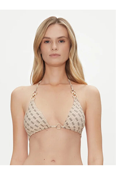 Guess Sutien de bikini bej pentru femei e5gj36