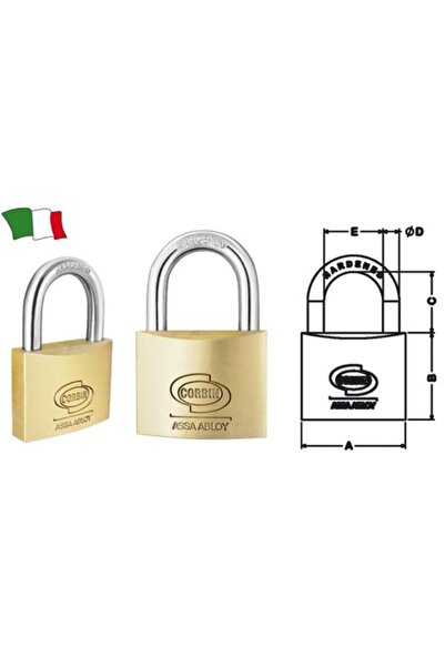 GFN Corbin Spring Padlock, Shackle Ø60mm, Body Width 42mm