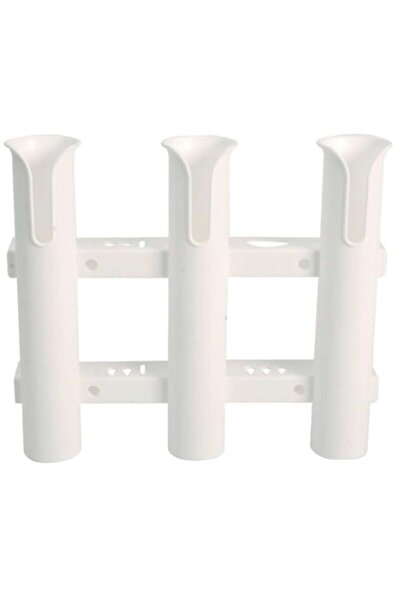OSCULATI επιτοίχια βάση για 3 καλάμια ψαρέματος, πλαστική, λευκή, 44 mm