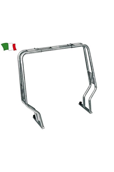 GFN Stainless Steel Foldable Roll Bar for Inflatable Boats, 50 mm Diameter