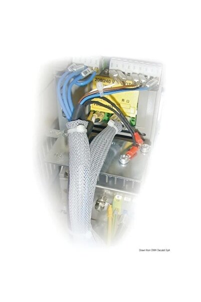 OSCULATI Manșon de protecție din poliester împletit, gri, pentru cabluri electrice, diametru 30 mm