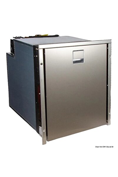 OSCULATI Isothermal Refrigerator DR105 SS, 105 L, Secop Compressor 12/24V, Stainless Steel Frame, Re
