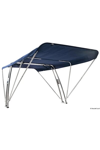 OSCULATI Foldable A-frame with Blue Canopy, Frame Ø40 mm, Canopy Ø22 mm