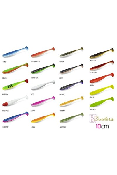 DELPHİN ZANDERA UVS Soft Bait, 5 pcs, 10 cm, Bloody Milion