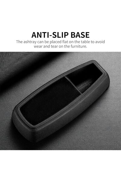 CIGARLOONG Cigar Ashtray, Metal Large Slot Ashtray Non-Slip for Indoor Outdoor Use (Red)