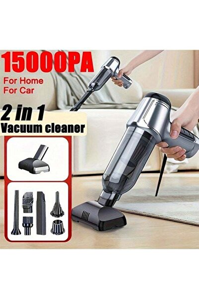 WINEENEE مكنسة كهربائية محمولة لاسلكية 2 في 1 - شفط عالي محمول للسيارة والمنزل مع فرشاة للأرضيات
