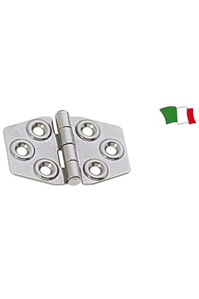 GFN Stainless Steel Hinge 68mm, AISI 316, Length 68mm, Width 45mm, Hole Ø5mm, Thickness 1.5mm