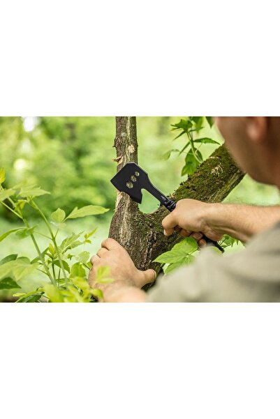 NEO Topor multifunctional, maner paracord, model Survival, inox, negru,