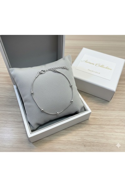 Çağla Accessories سوار رقيق أنيق بلون فضي