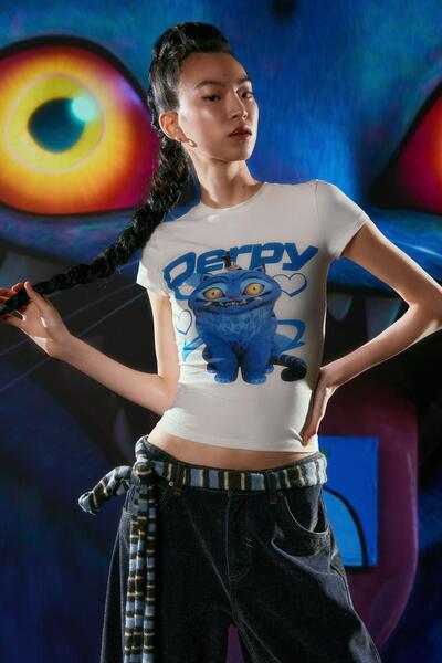 Bershka KPop Demon Hunters short sleeve print T-shirt